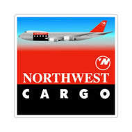 Vinyl Sticker - Northwest Cargo 1990s 747 Freighter