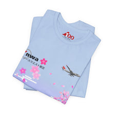 Load image into Gallery viewer, Short Sleeve T-Shirt - Northwest Airlines Cherry Blossoms
