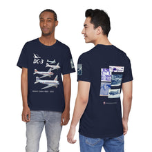 Load image into Gallery viewer, Short Sleeve T-Shirt - North Central DC-3 Historic Colors Squadron
