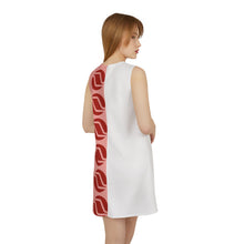 Load image into Gallery viewer, Sleeveless A-line Dress - Northwest Orient 1969 Concept Uniform Piece - Pattern + White Blocking
