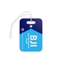 Load image into Gallery viewer, Luggage Tag - 2-sided acrylic - "Minnesota is our home" - BJI with Saab 340
