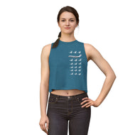 Women's Crop Top - North Central Airlines / Herman Logo Pattern