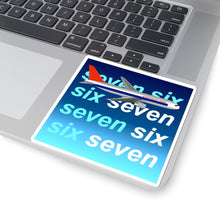 Load image into Gallery viewer, Vinyl Sticker - Northwest Orient &quot;Six Seven&quot;
