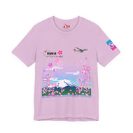 Short Sleeve T-Shirt - Northwest Airlines Cherry Blossoms