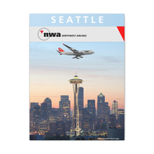 Load image into Gallery viewer, Destination Canvas Gallery Wrap - NWA 2000s - Seattle 747-400
