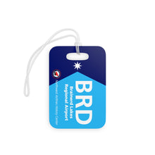 Load image into Gallery viewer, Luggage Tag - 2-sided acrylic - "Minnesota is our home" - BRD with Saab 340
