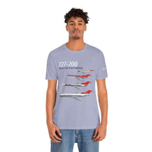 Load image into Gallery viewer, Short Sleeve T-Shirt - Northwest Boeing 727-200 Livery Formation

