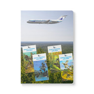 Softcover Journal - North Central DC-9 over northern forest