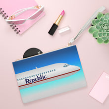 Load image into Gallery viewer, Clutch Bag - Republic MTM Logo and Aircraft
