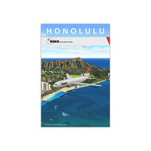 Load image into Gallery viewer, Destination Poster - NWA 2000s - Honolulu / Waikiki and Diamond Head
