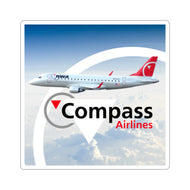 Vinyl Sticker - Compass Northwest Airlink E175