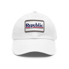 Load image into Gallery viewer, Twill Cap - Leather Patch - Republic MTM Logo

