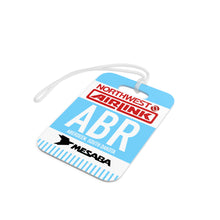 Load image into Gallery viewer, Luggage Tag - 2-sided acrylic - Northwest Airlink / Mesaba Hometown Series - Aberdeen, South Dakota
