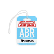 Luggage Tag - 2-sided acrylic - Northwest Airlink / Mesaba Hometown Series - Aberdeen, South Dakota