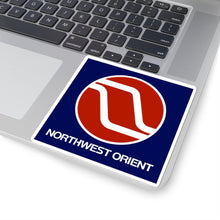 Load image into Gallery viewer, Vinyl Sticker - Northwest Orient 1970s-1980s &quot;Meatball&quot; Logo
