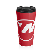 Load image into Gallery viewer, Stainless Steel Travel Mug, 15 oz. - Northwest 1990s Big Bold Logo
