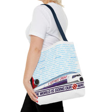 Load image into Gallery viewer, Tote Bag - Northwest Orient 1980s &quot;The World is Going Our Way&quot;
