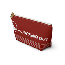 Load image into Gallery viewer, Packing Pouch - small, flat bottom, white zipper - Republic / North Central &quot;Ducking Out&quot;
