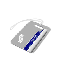 Load image into Gallery viewer, Luggage Tag - 2-sided acrylic - Southern 1970s Flightmark Logo and DC-9s
