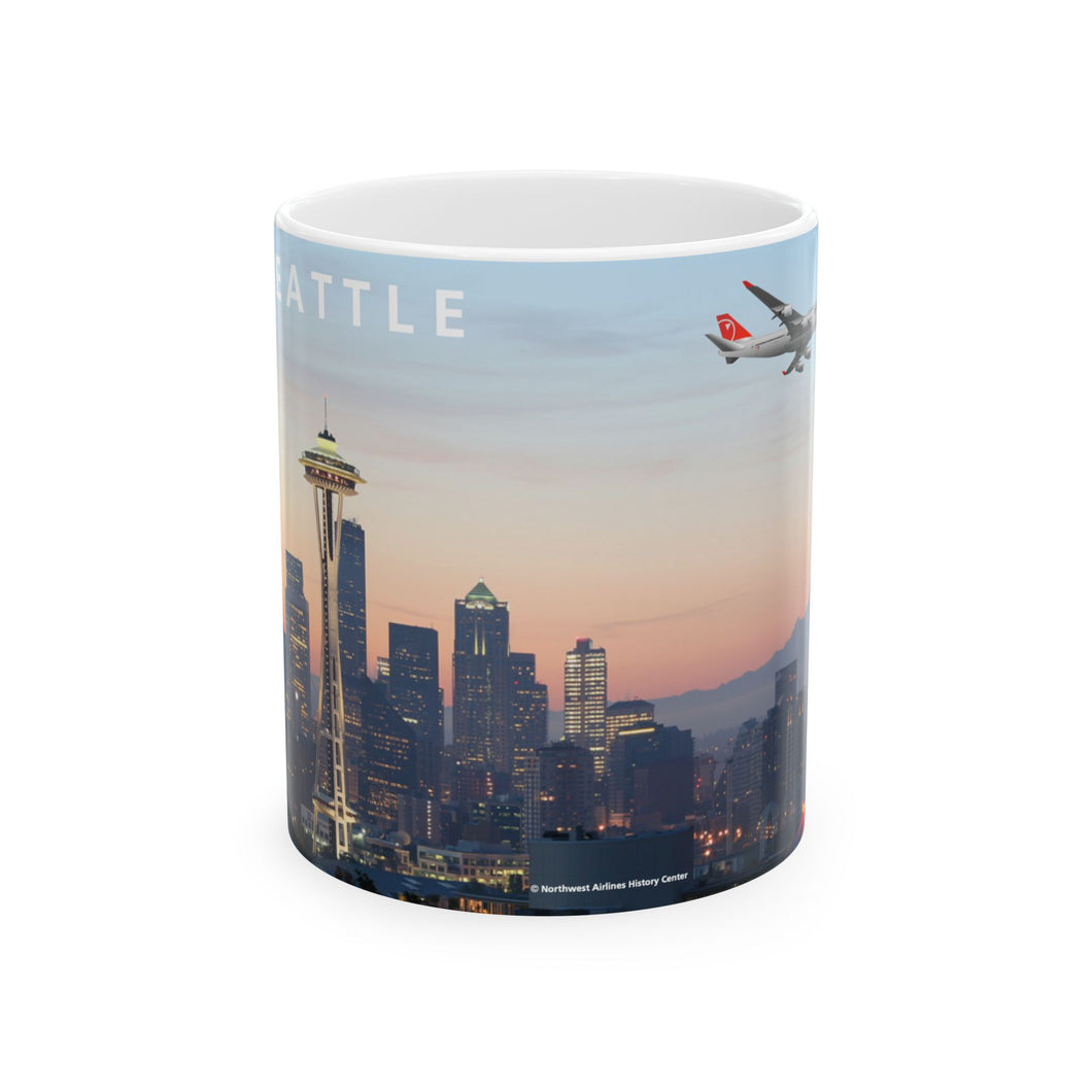 Ceramic Mug 11oz - NWA 2000s Seattle 747-400