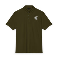 Men's Stretch Jersey Polo — Big Sky Airlines 1980s Logo