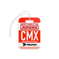 Luggage Tag - 2-sided acrylic - Northwest Airlink / Mesaba Hometown Series - Hancock/Houghton, Michigan