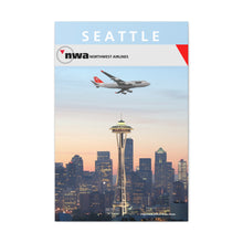 Load image into Gallery viewer, Destination Canvas Gallery Wrap - NWA 2000s - Seattle 747-400
