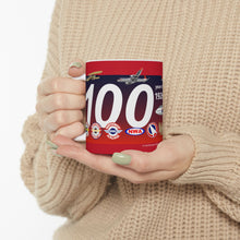 Load image into Gallery viewer, Ceramic Mug 11oz - Northwest Airlines 100th Anniversary
