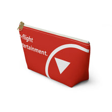 Load image into Gallery viewer, Packing Pouch - small, flat bottom, white zipper - Northwest 2000s &quot;In Flight Entertainment&quot;
