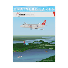Load image into Gallery viewer, Destination Canvas Gallery Wrap - NWA 2000s - Brainerd Lakes Mesaba Saab 340
