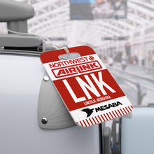 Load image into Gallery viewer, Luggage Tag - 2-sided acrylic - Northwest Airlink / Mesaba Hometown Series - Lincoln, Nebraska
