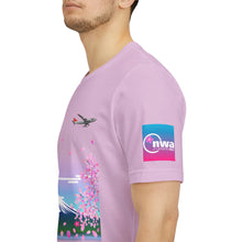 Load image into Gallery viewer, Short Sleeve T-Shirt - Northwest Airlines Cherry Blossoms
