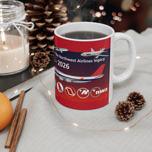 Load image into Gallery viewer, Ceramic Mug 11oz - Northwest Airlines 100th Anniversary

