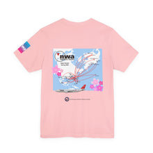Load image into Gallery viewer, Short Sleeve T-Shirt - Northwest Airlines Cherry Blossoms
