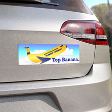 Load image into Gallery viewer, Car Magnet 10&quot; x 3&quot; - Hughes Airwest &quot;Top Banana&quot;
