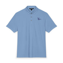 Load image into Gallery viewer, Men's Stretch Jersey Polo — North Central "Herman" Logo
