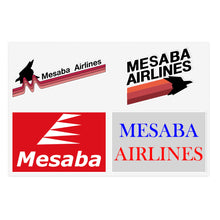 Load image into Gallery viewer, Vinyl Stickers - Mesaba Airlines Historic Logos
