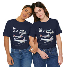 Load image into Gallery viewer, Short Sleeve T-Shirt - North Central DC-3 Historic Colors Squadron
