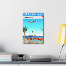 Load image into Gallery viewer, Destination Canvas Gallery Wrap - NWA 2000s - Mazatlan A320
