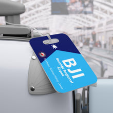 Load image into Gallery viewer, Luggage Tag - 2-sided acrylic - "Minnesota is our home" - BJI with Saab 340
