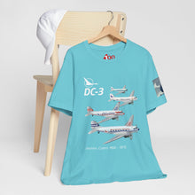 Load image into Gallery viewer, Short Sleeve T-Shirt - North Central DC-3 Historic Colors Squadron
