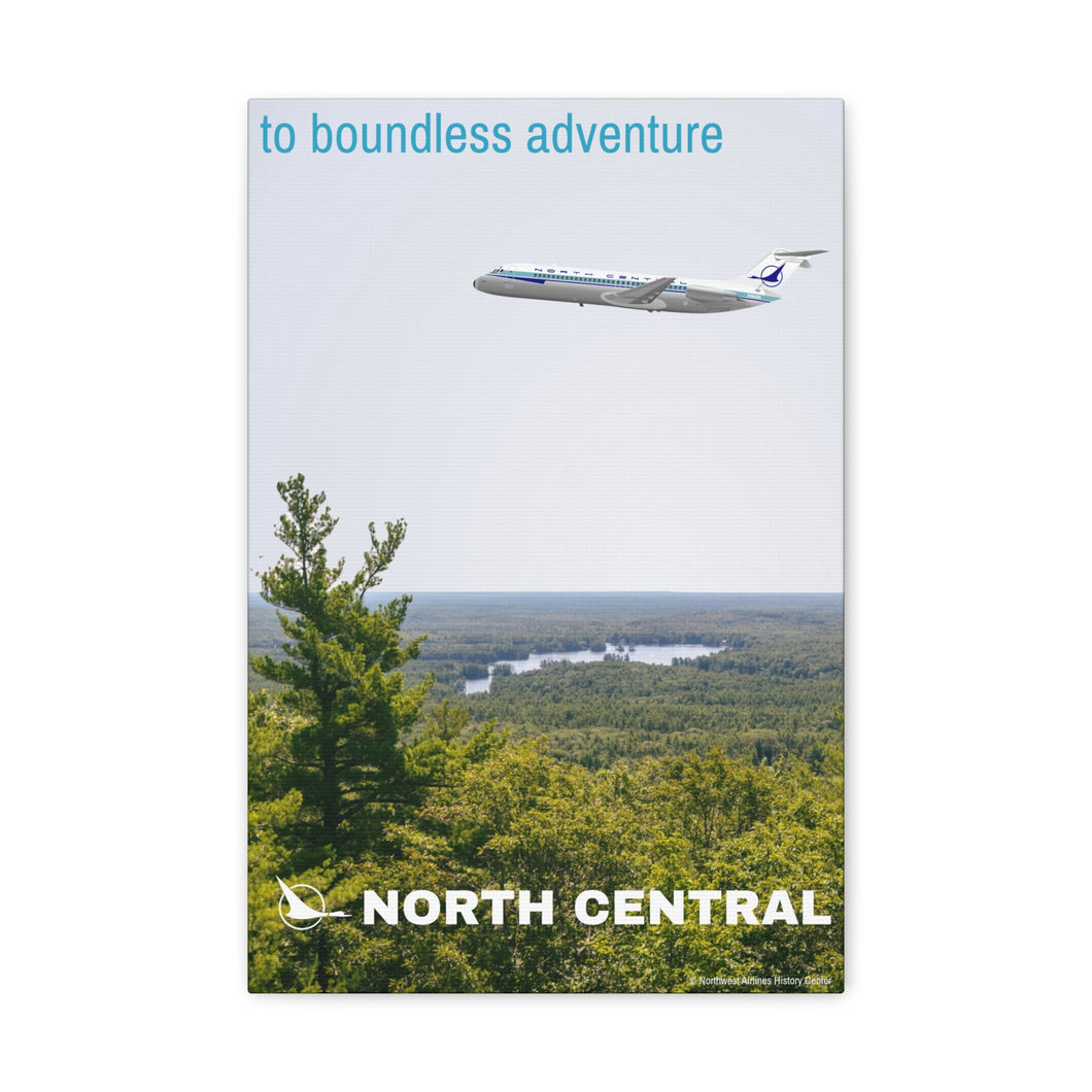 Destination Canvas Gallery Wrap - North Central Airlines DC-9 - Boundless Adventure