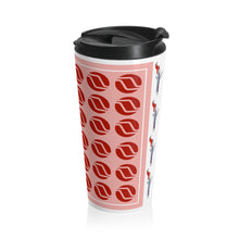 Load image into Gallery viewer, Stainless Steel Travel Mug, 15 oz. - Northwest Orient 1969 Concept Pattern
