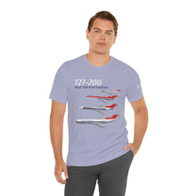 Load image into Gallery viewer, Short Sleeve T-Shirt - Northwest Boeing 727-200 Livery Formation
