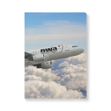 Load image into Gallery viewer, Softcover Journal - NWA A320 in flight
