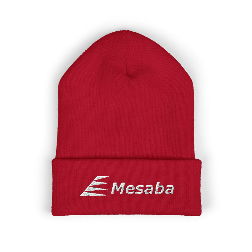 Embroidered Classic Cuffed Beanie - Mesaba 1990s Logo