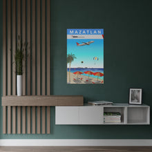 Load image into Gallery viewer, Destination Poster - NWA 2000s - Mazatlan A320
