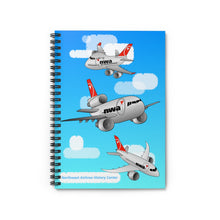 Load image into Gallery viewer, Spiral Notebook - Ruled Line - Chibi NWA Jets!
