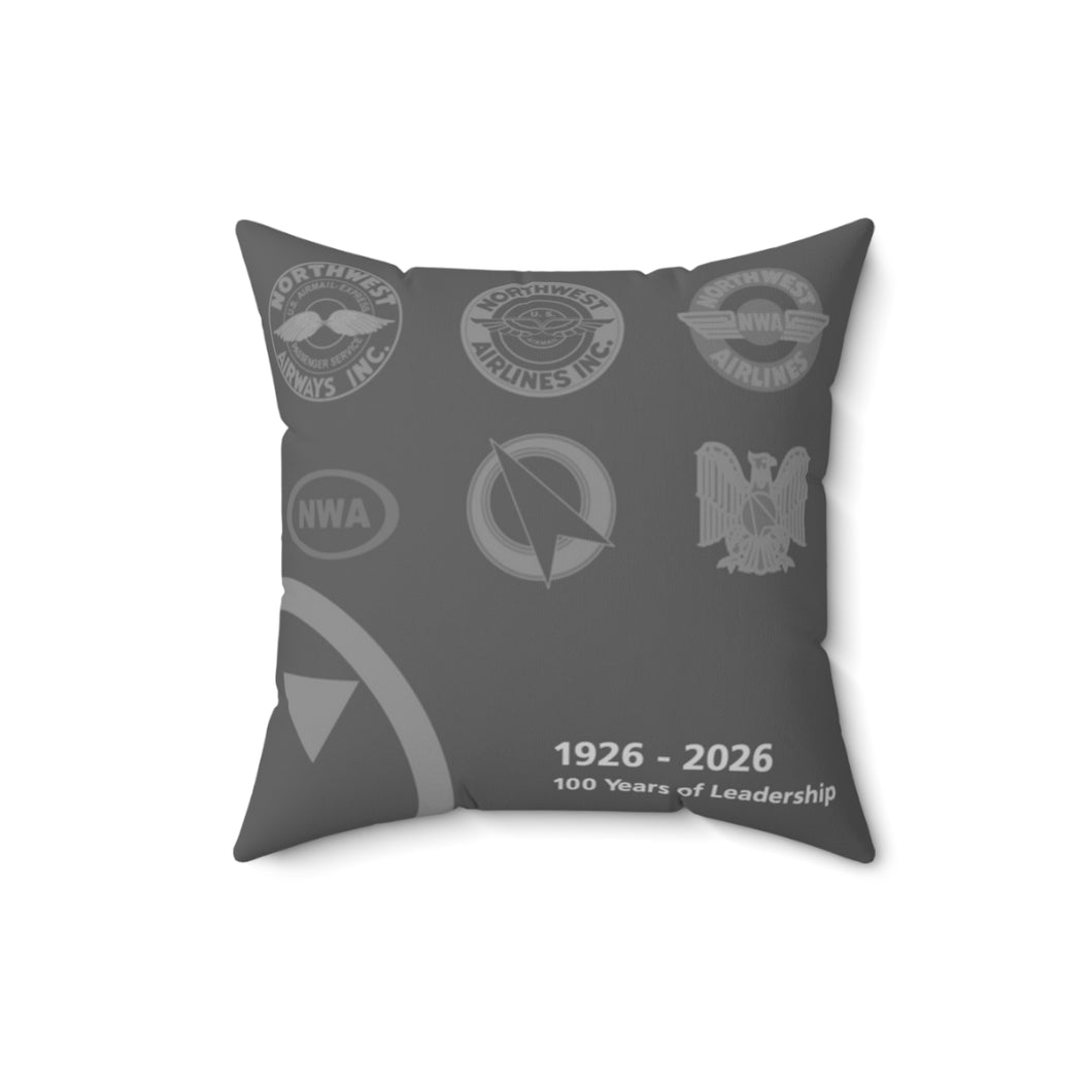 Pillow - Northwest Historic Logos - Charcoal