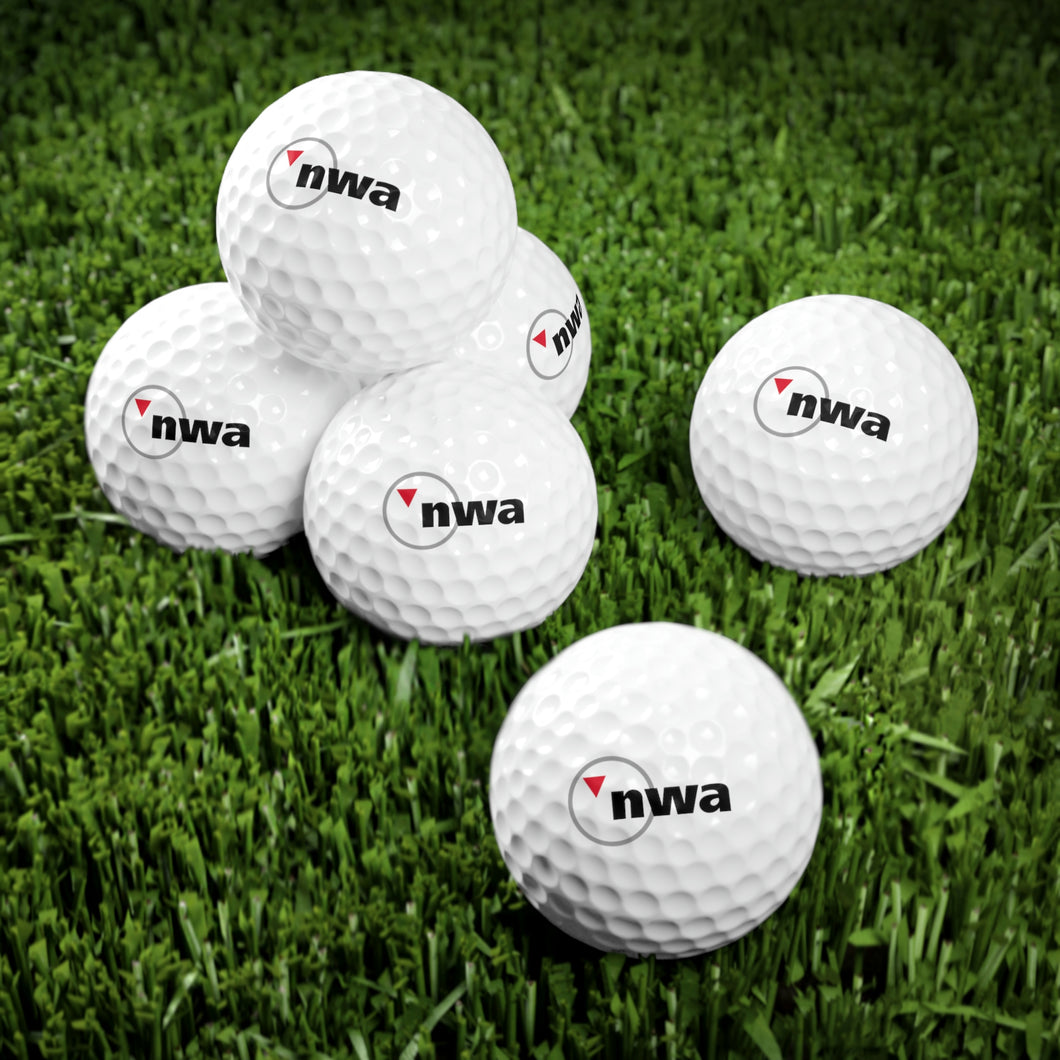 Golf Balls - Northwest 2000s logo, 6pcs